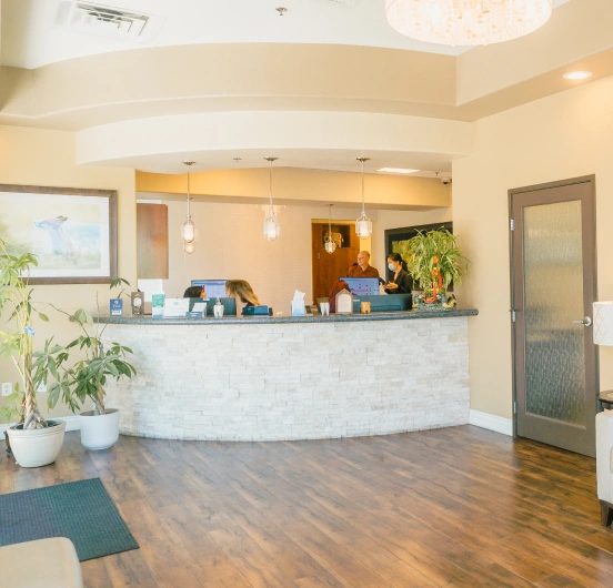 Reception area at Precision Dental in Las Vegas