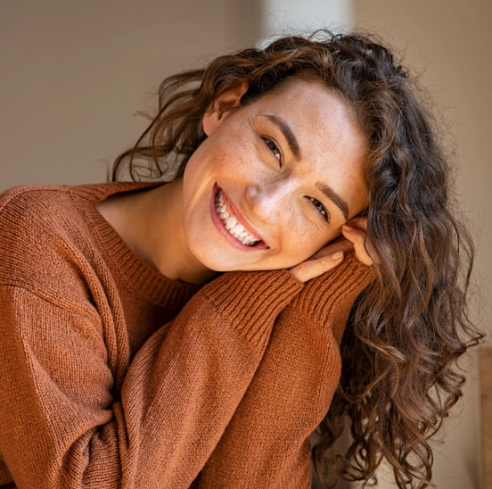 Smiling patient after cosmetic dentistry