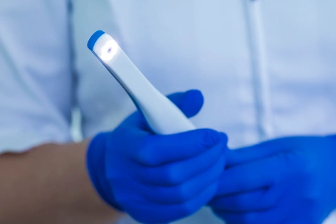 Intraoral camera used to capture detailed images of teeth and gums