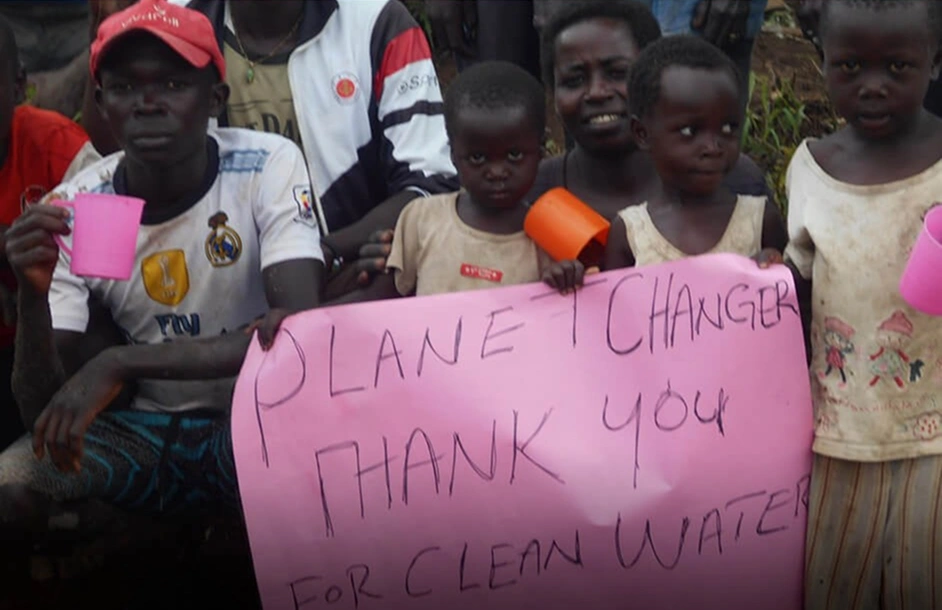 Community members expressing gratitude for access to clean water